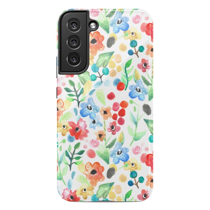 Galaxy S22 plus StrongFit Flourish - Watercolour Floral by Tangerine-Tane