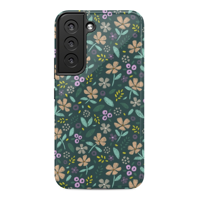 Galaxy S22 StrongFit Wildflowers by Tishya Oedit