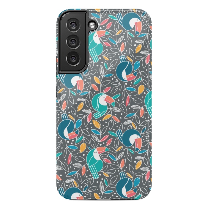 Galaxy S22 plus StrongFit Tossed Toucan by gingerlique
