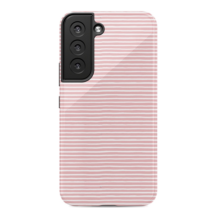 Galaxy S22 StrongFit Pink Gum Lines and Stripes by Ninola Design