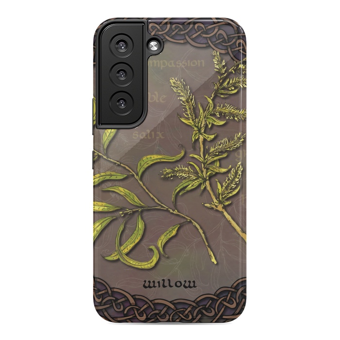 Galaxy S22 StrongFit Celtic Willow by Lotti Brown