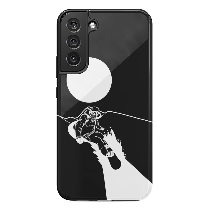 Galaxy S22 plus StrongFit The snowboarder by Steve Wade (Swade)