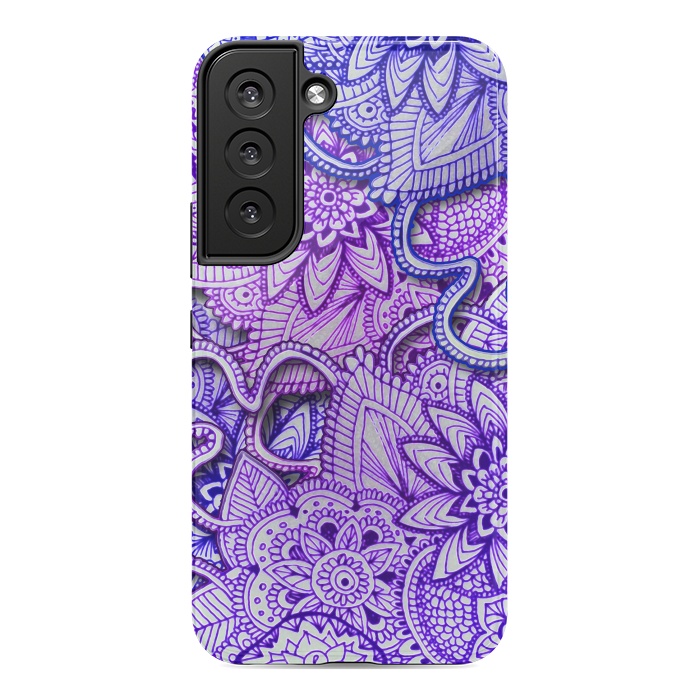 Galaxy S22 StrongFit Floral Doodle G582 by Medusa GraphicArt