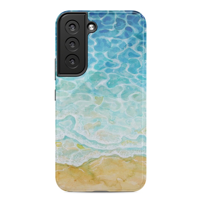 Galaxy S22 StrongFit Watercolor Sea G564 by Medusa GraphicArt