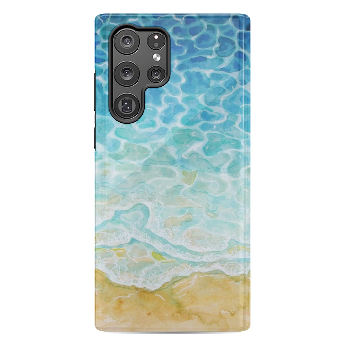 Galaxy S22 Ultra StrongFit Watercolor Sea G564 by Medusa GraphicArt