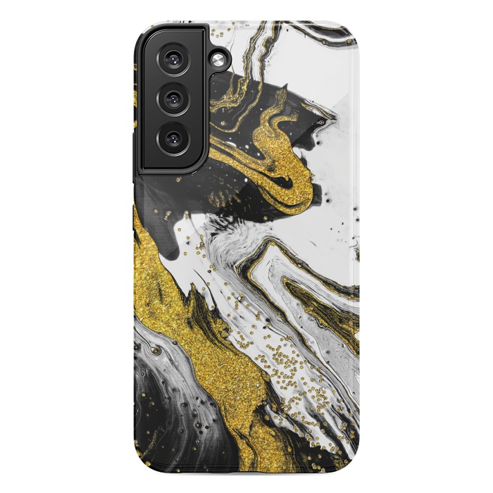 Galaxy S22 plus StrongFit Luxe Black and Gold by Ashley Camille