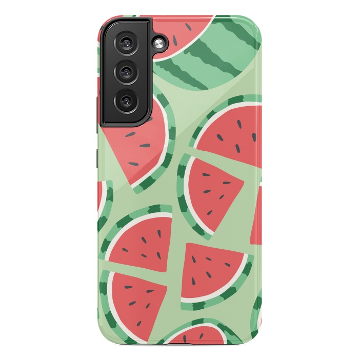 Galaxy S22 plus StrongFit Watermelon pattern 01 by Jelena Obradovic