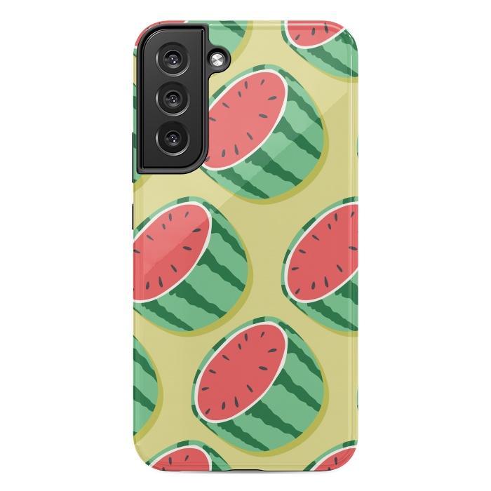 Galaxy S22 plus StrongFit Watermelon pattern 02 by Jelena Obradovic