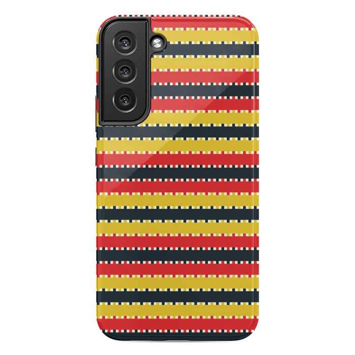 Galaxy S22 plus StrongFit Plaid Yellow by TMSarts