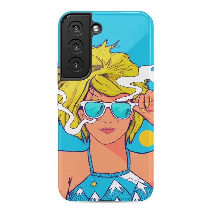 Galaxy S22 StrongFit The summer girl by Steve Wade (Swade)