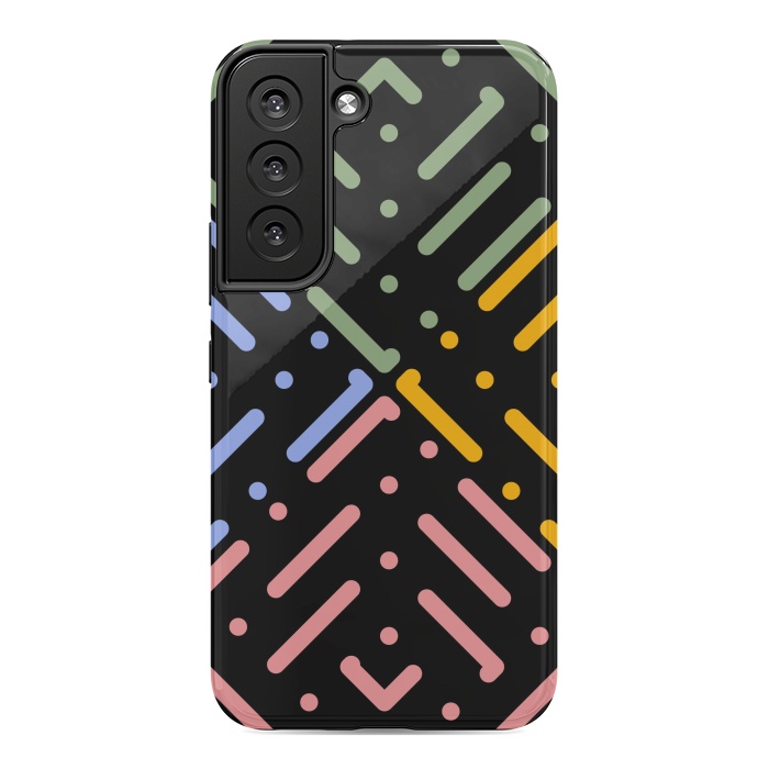 Galaxy S22 StrongFit Digital Line and Dots  by TMSarts