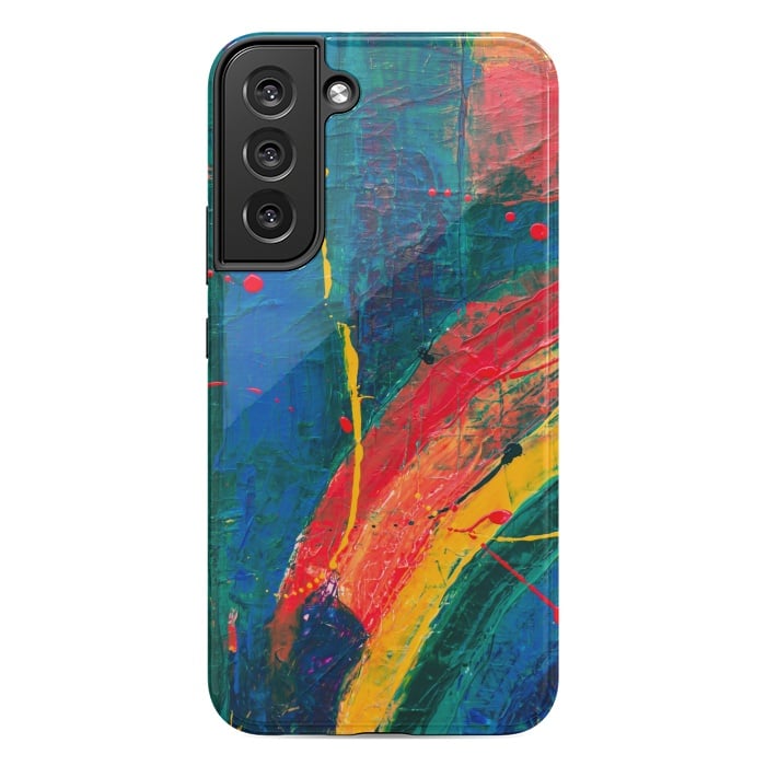 Galaxy S22 plus StrongFit PAINTED SHADES RAINBOW! by MALLIKA