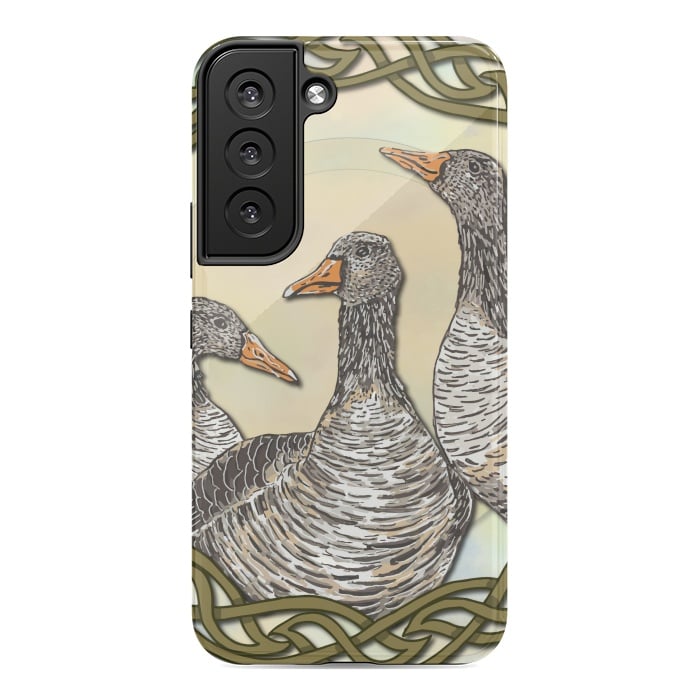 Galaxy S22 StrongFit Celtic Goose by Lotti Brown
