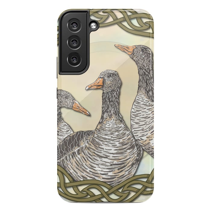 Galaxy S22 plus StrongFit Celtic Goose by Lotti Brown