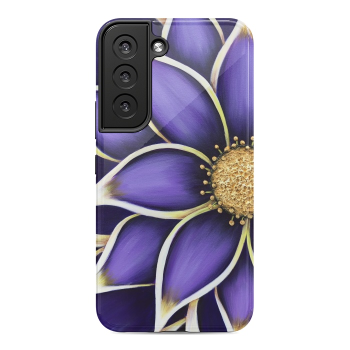 Galaxy S22 StrongFit Purple Passion II by Denise Cassidy Wood