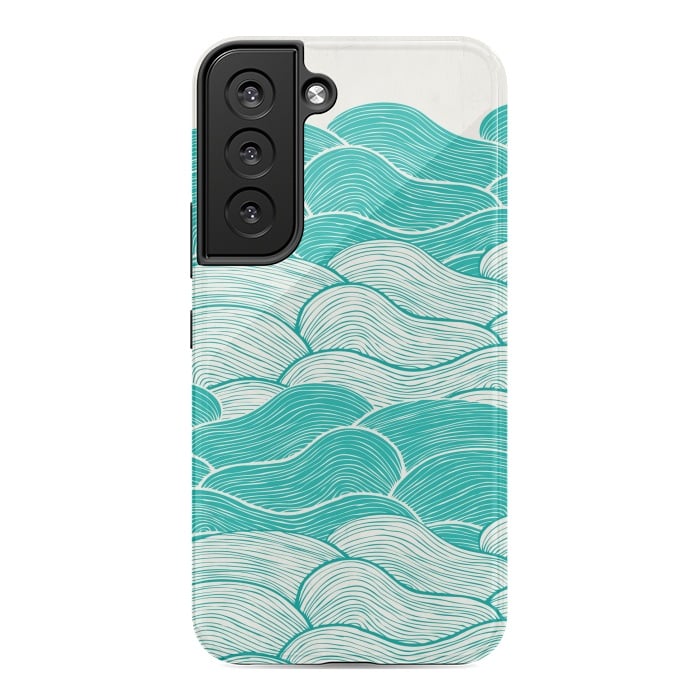 Galaxy S22 StrongFit The Calm And Stormy Seas II by Pom Graphic Design
