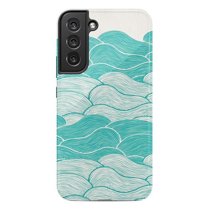Galaxy S22 plus StrongFit The Calm And Stormy Seas II by Pom Graphic Design
