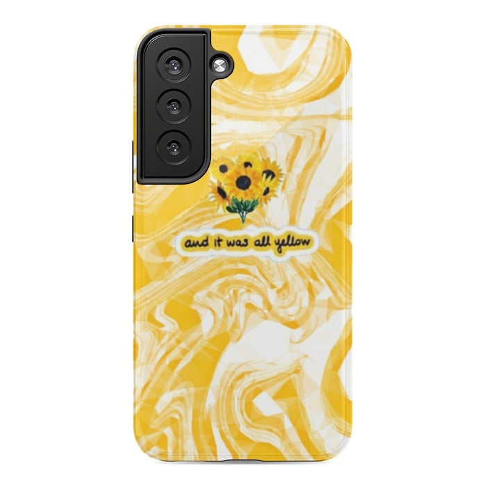 Galaxy S22 StrongFit Yellow marble by CAS