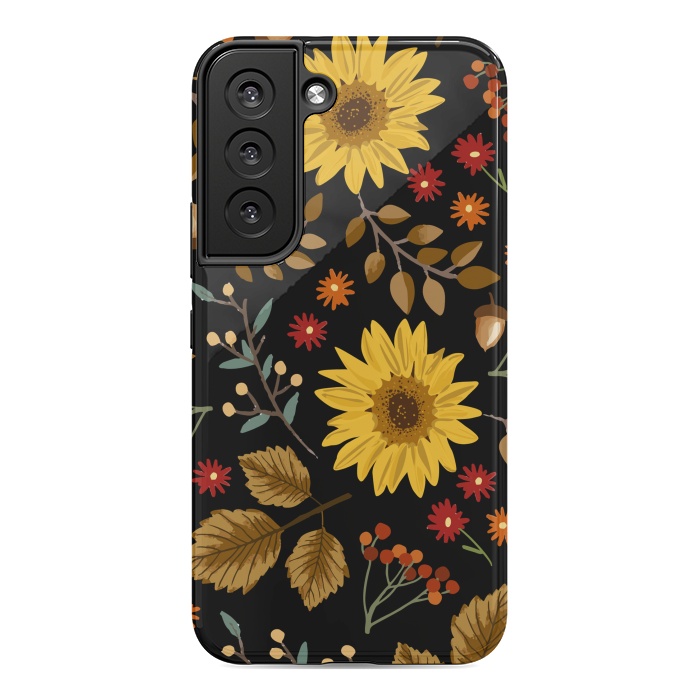 Galaxy S22 StrongFit Autumn Sunflowers II by ArtsCase
