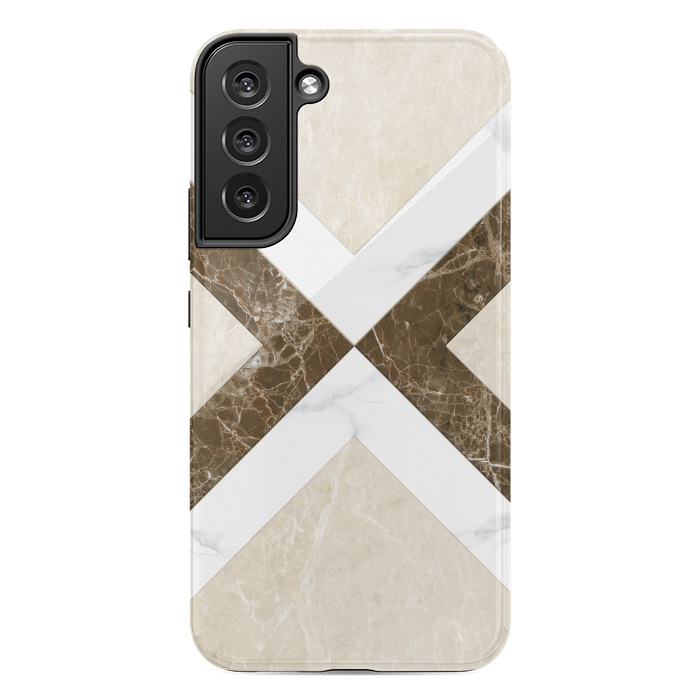 Galaxy S22 plus StrongFit Decorative Marble Cross Design by ArtsCase