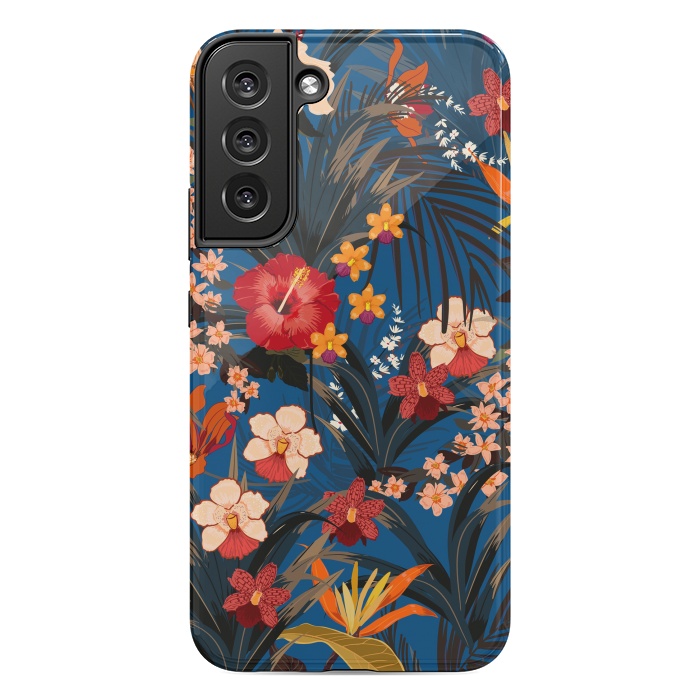 Galaxy S22 plus StrongFit Fashionable Tropical Environment with Deep Jungle Plants by ArtsCase