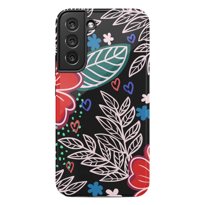 Galaxy S22 plus StrongFit Floral Pattern Design XIVI by ArtsCase