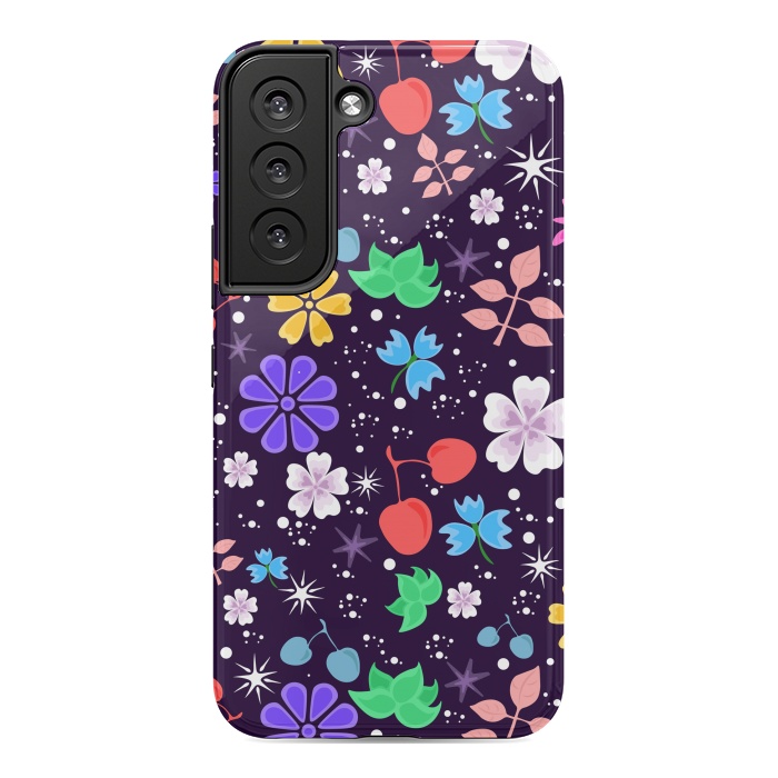 Galaxy S22 StrongFit Flowers with Purple Tones XXX  by ArtsCase