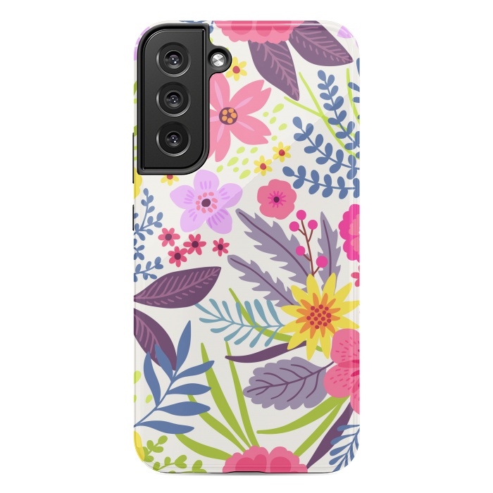 Galaxy S22 plus StrongFit Flowers with Purple Tones by ArtsCase