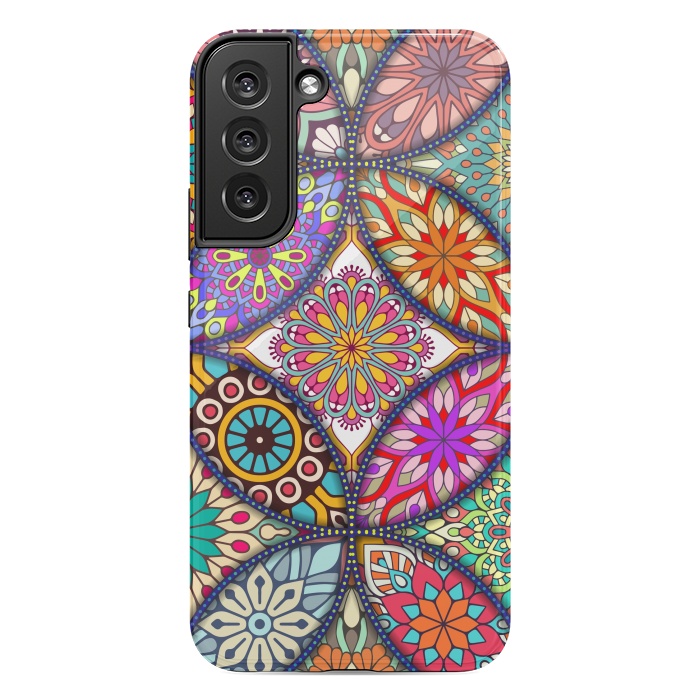 Galaxy S22 plus StrongFit Mandala pattern with bright colors 12 by ArtsCase