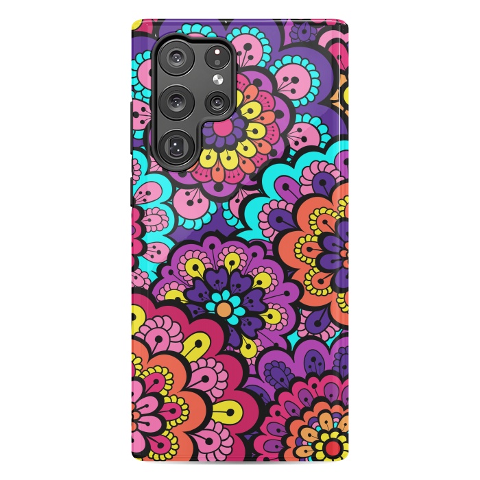 Galaxy S22 Ultra StrongFit Patterns Doodle Spring XII by ArtsCase
