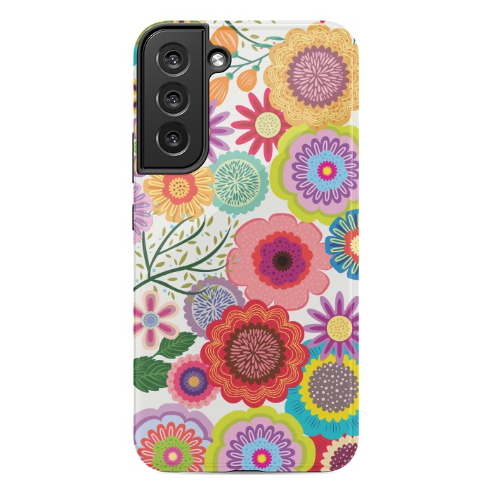 Galaxy S22 plus StrongFit Seamless Pattern with Flowers XI by ArtsCase
