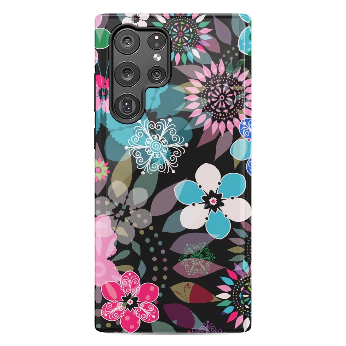 Galaxy S22 Ultra StrongFit Seamless Patterns with Flowers XII by ArtsCase