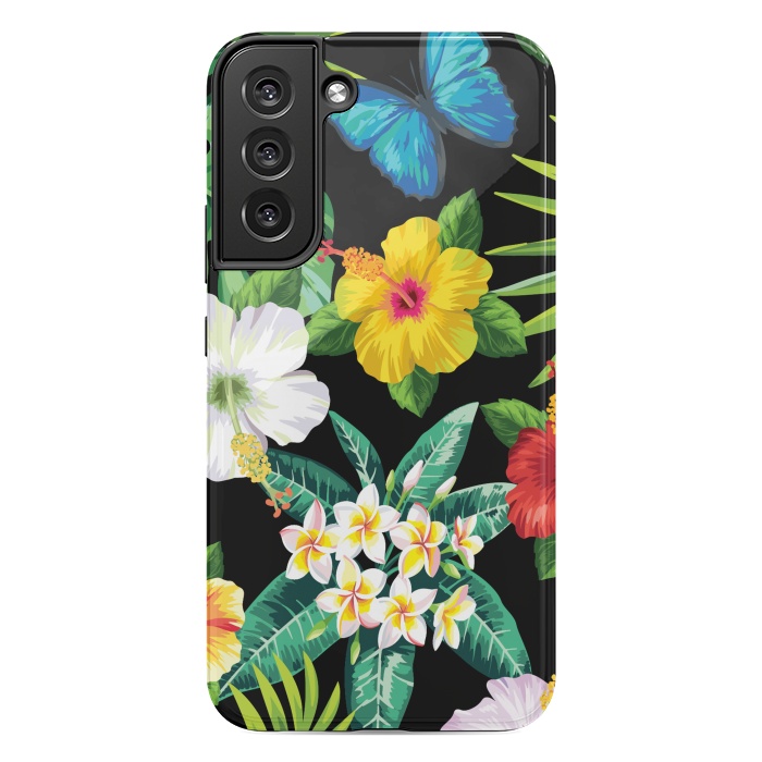Galaxy S22 plus StrongFit Tropical Flowers 1 by ArtsCase