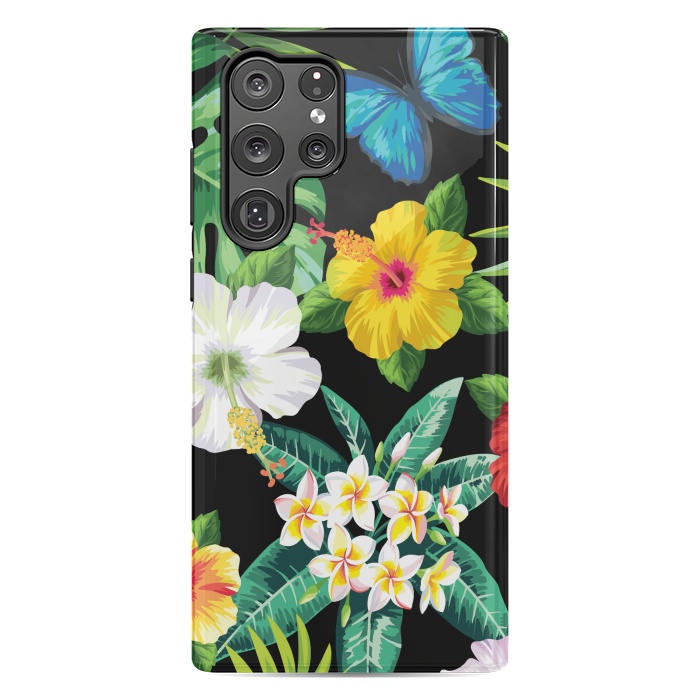 Galaxy S22 Ultra StrongFit Tropical Flowers 1 by ArtsCase