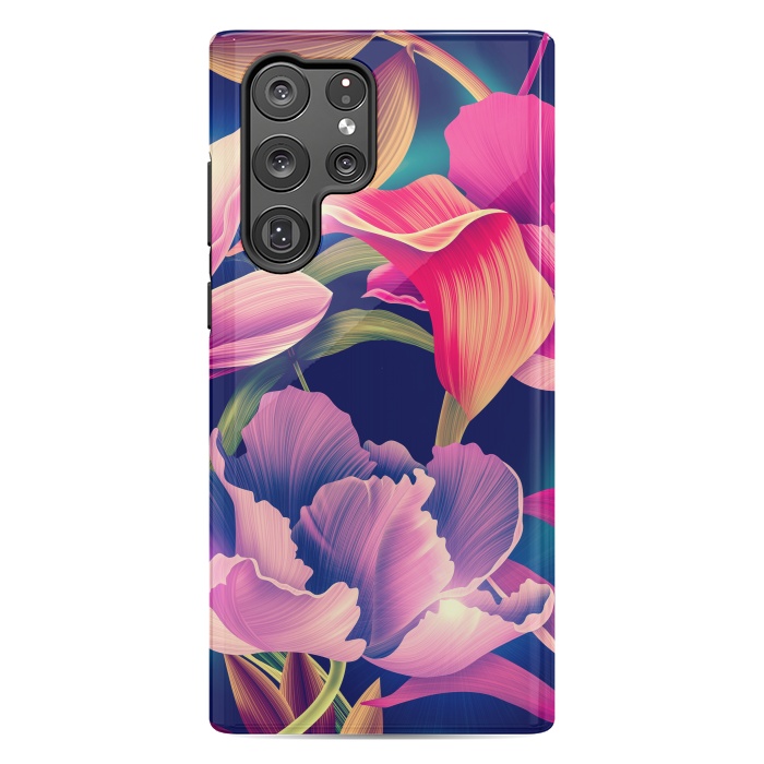 Galaxy S22 Ultra StrongFit Tropical Flowers XVII by ArtsCase
