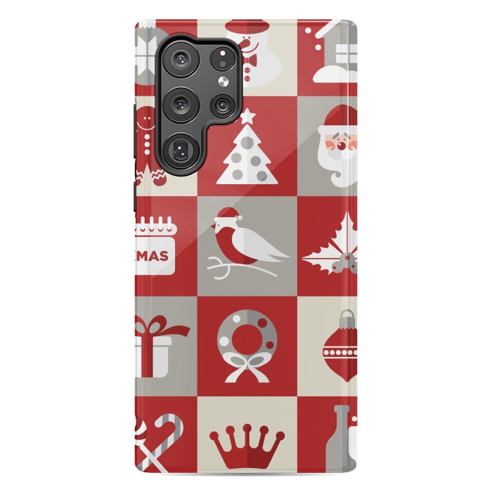 Galaxy S22 Ultra StrongFit Christmas Design Icons by ArtsCase