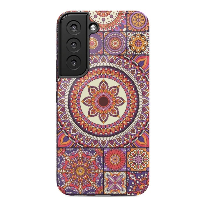 Galaxy S22 StrongFit Mandala Pattern Design with Period Decorative Elements by ArtsCase