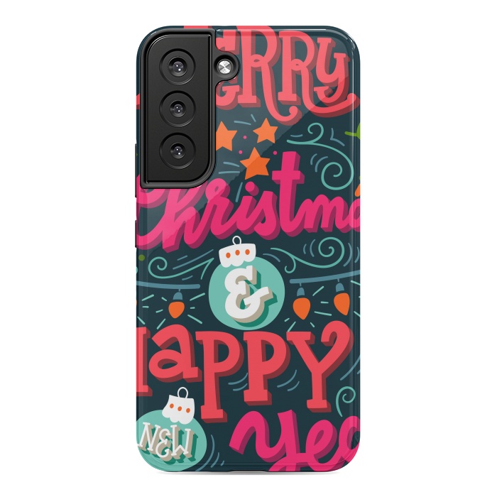 Galaxy S22 StrongFit Merry Christmas and Happy New Year 1 by ArtsCase