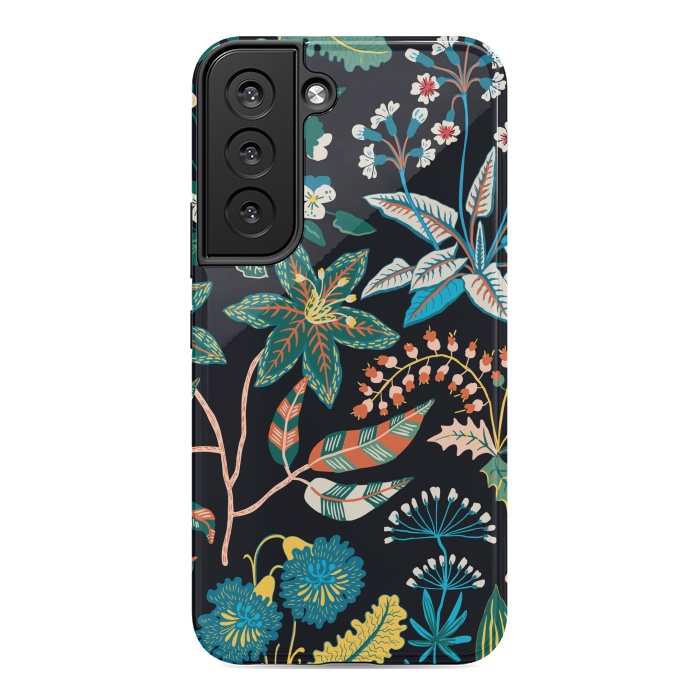 Galaxy S22 StrongFit Randomly Scattered Botanical Motifs by ArtsCase