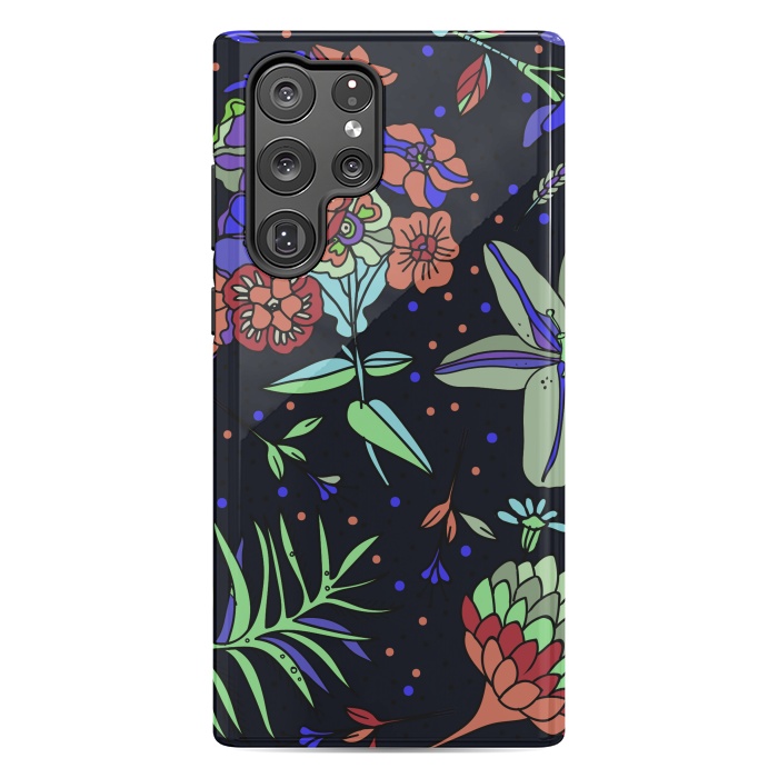 Galaxy S22 Ultra StrongFit Seamless Floral Pattern 333 by ArtsCase