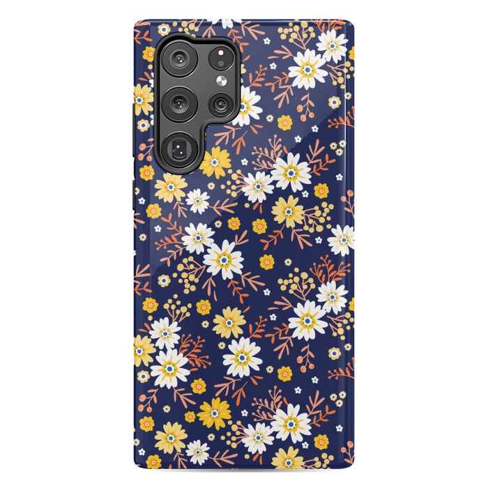 Galaxy S22 Ultra StrongFit Small Multicoloured Flowers by ArtsCase