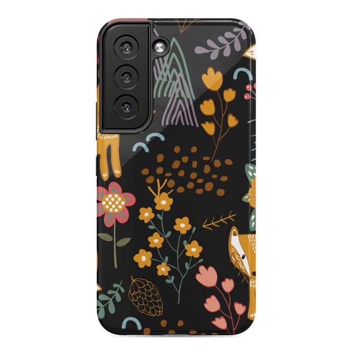 Galaxy S22 StrongFit Summer Forest Seamless Pattern Background by ArtsCase