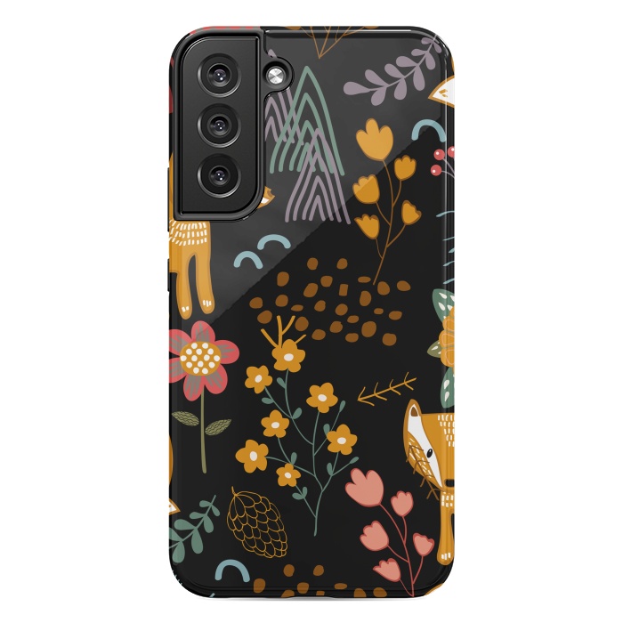 Galaxy S22 plus StrongFit Summer Forest Seamless Pattern Background by ArtsCase