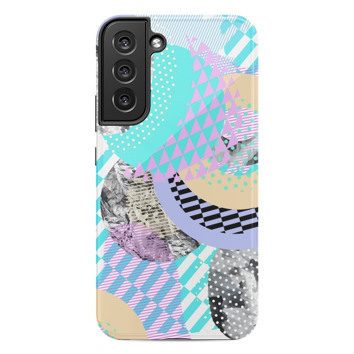 Galaxy S22 plus StrongFit Colorful graphic pop-art collage by Oana 