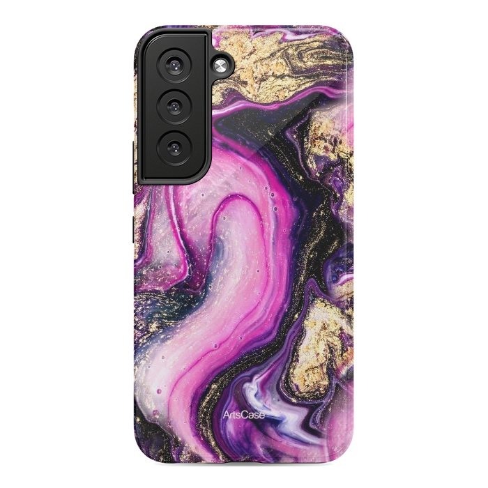 Galaxy S22 StrongFit Violet Marble Design Pattern by ArtsCase