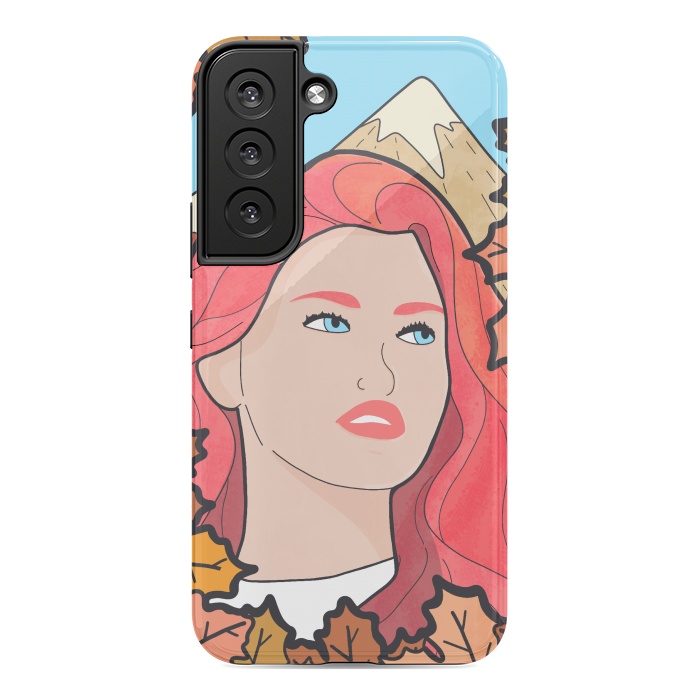 Galaxy S22 StrongFit The autumn girl by Steve Wade (Swade)