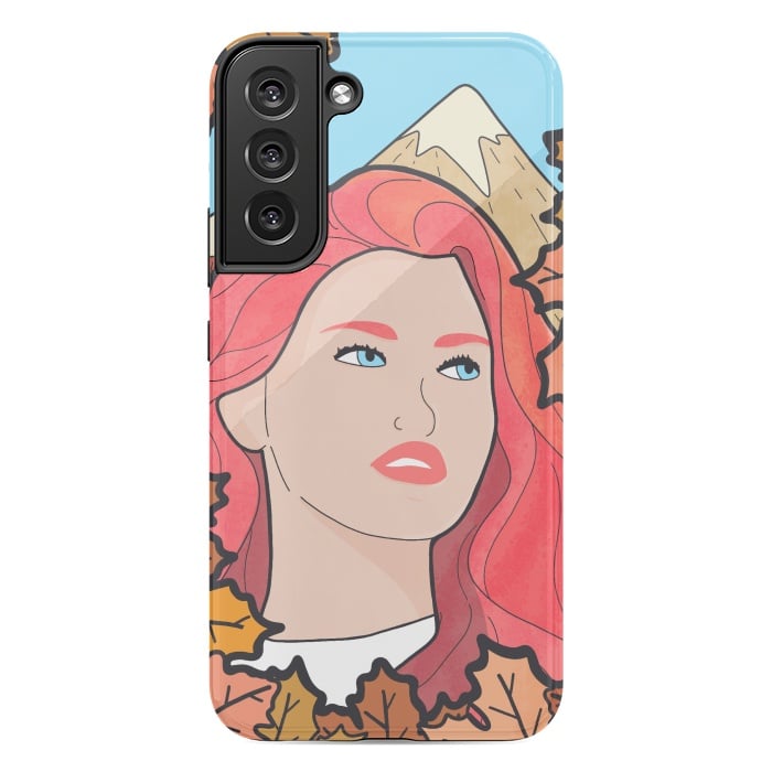 Galaxy S22 plus StrongFit The autumn girl by Steve Wade (Swade)