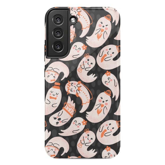 Galaxy S22 plus StrongFit Cute Ghost Friends by Noonday Design