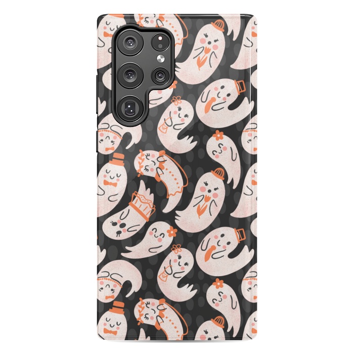 Galaxy S22 Ultra StrongFit Cute Ghost Friends by Noonday Design