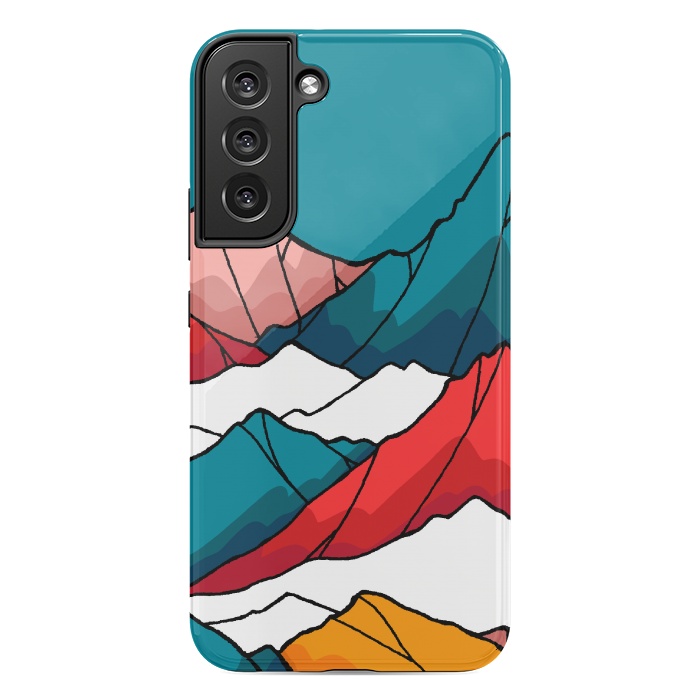 Galaxy S22 plus StrongFit The coloured mountains by Steve Wade (Swade)